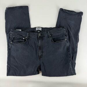 Agolde Men's Charcoal Relaxed Jeans